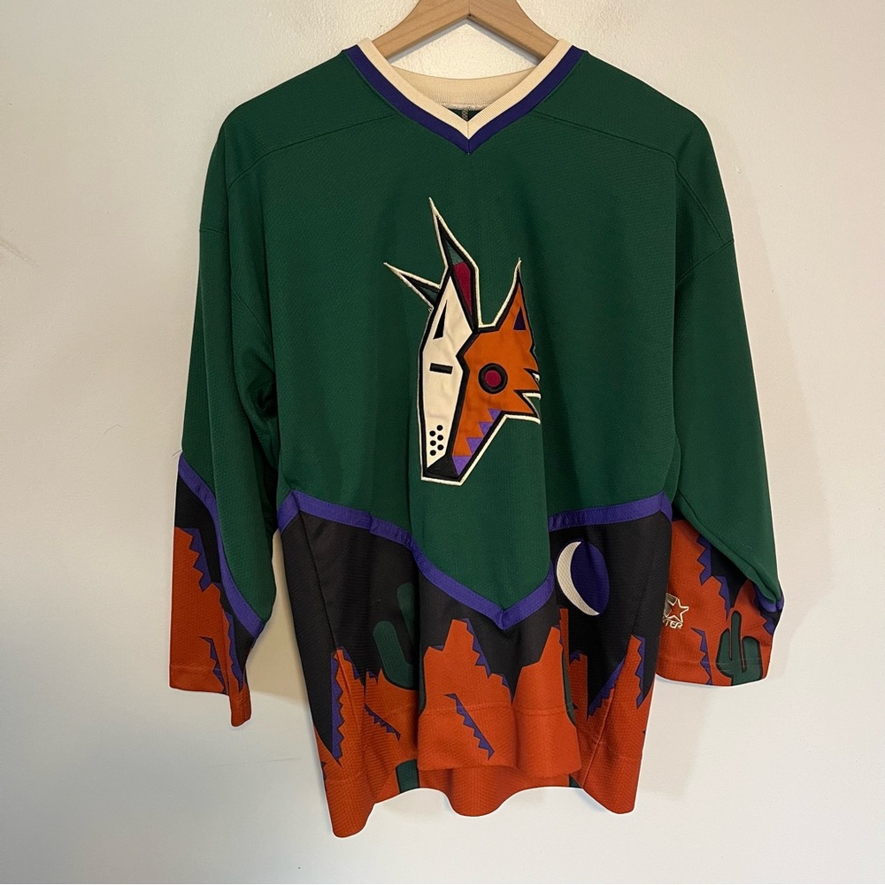 Vintage 90's Phoenix Coyotes NHL Blank Starter Jersey Size L/XL